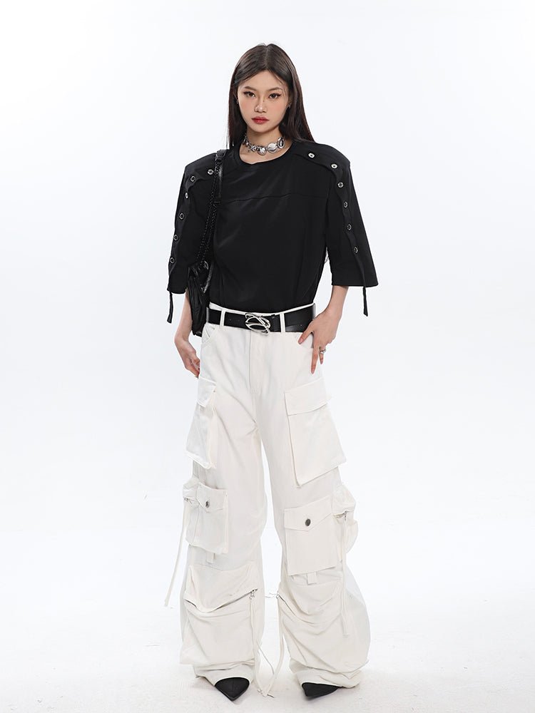 Multi - pocket Pleated Cargo Pants - COPPING THREADS - CT Select