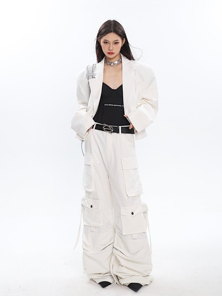 Multi - pocket Pleated Cargo Pants - COPPING THREADS - CT Select