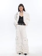 Multi - pocket Pleated Cargo Pants - COPPING THREADS - CT Select