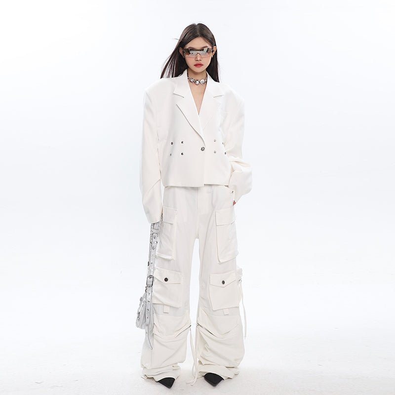 Multi - pocket Pleated Cargo Pants - COPPING THREADS - CT Select