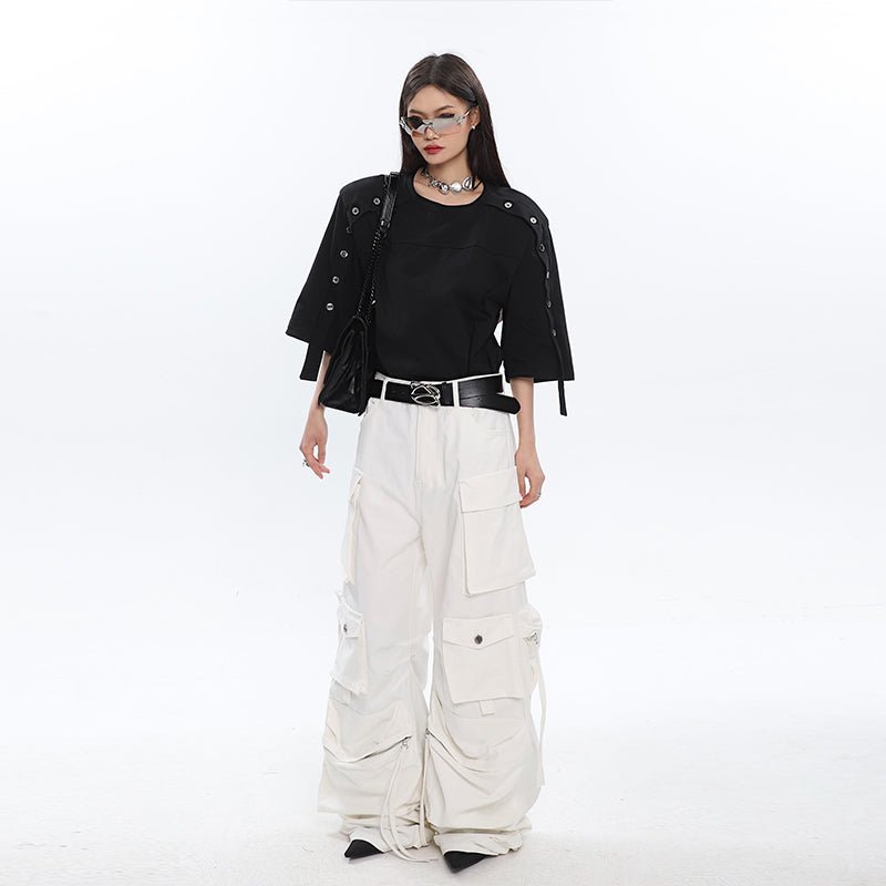 Multi - pocket Pleated Cargo Pants - COPPING THREADS - CT Select