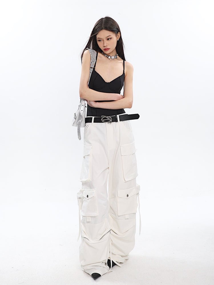 Multi - pocket Pleated Cargo Pants - COPPING THREADS - CT Select