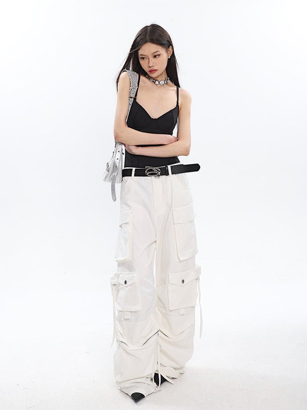 Multi - pocket Pleated Cargo Pants - COPPING THREADS - CT Select