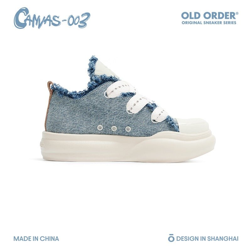 Old Order Denim Canvas 003 Sneaker Blue - COPPING THREADS - Old Order