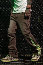 Old Order Logo Zipper Flared Pants - COPPING THREADS - Old Order