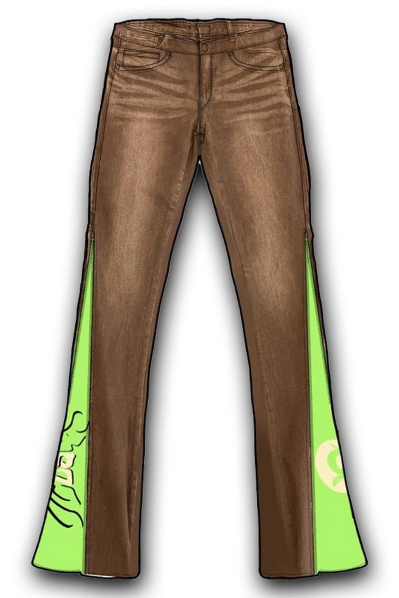 Old Order Logo Zipper Flared Pants - COPPING THREADS - Old Order