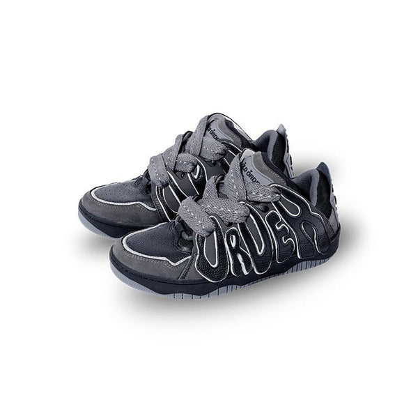 Old Order Skater 001 Retro Sneaker Black - COPPING THREADS - Old Order