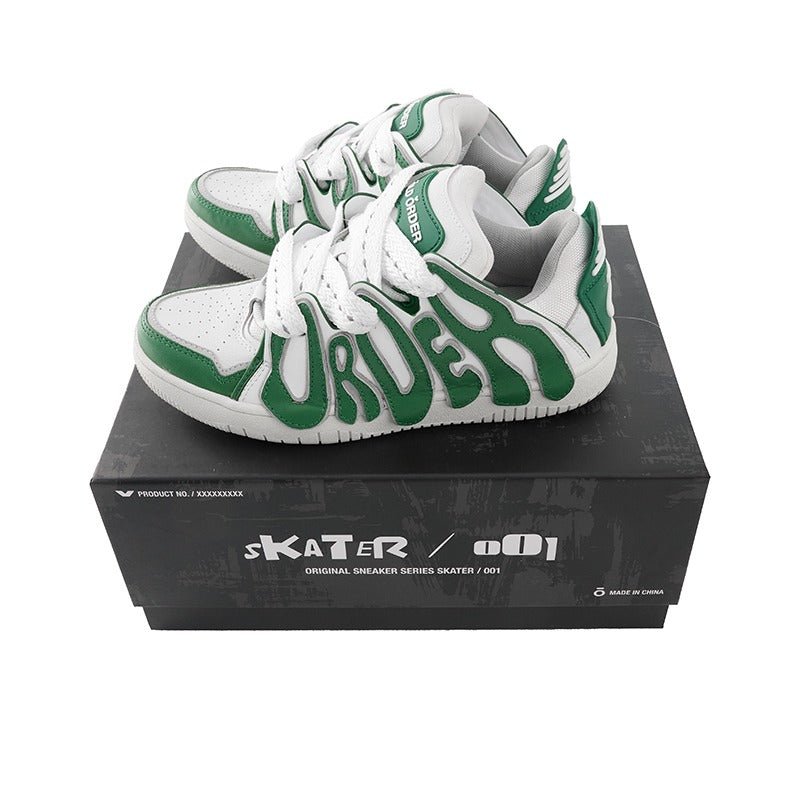 Old Order Skater 001 Retro Sneaker Green - COPPING THREADS - Old Order