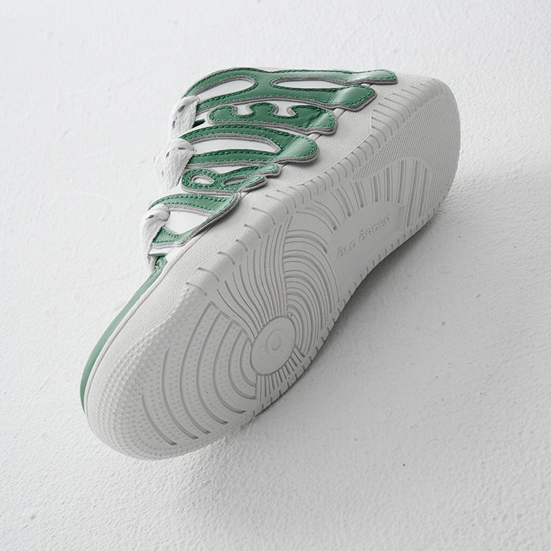 Old Order Skater 001 Retro Sneaker Green - COPPING THREADS - Old Order