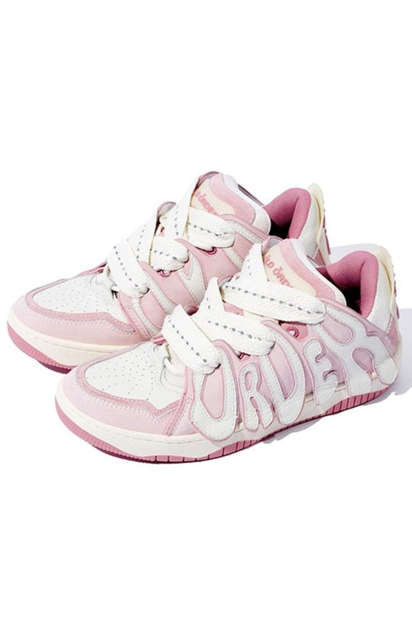 Old Order Skater 001 Retro Sneaker Pink - COPPING THREADS - Old Order