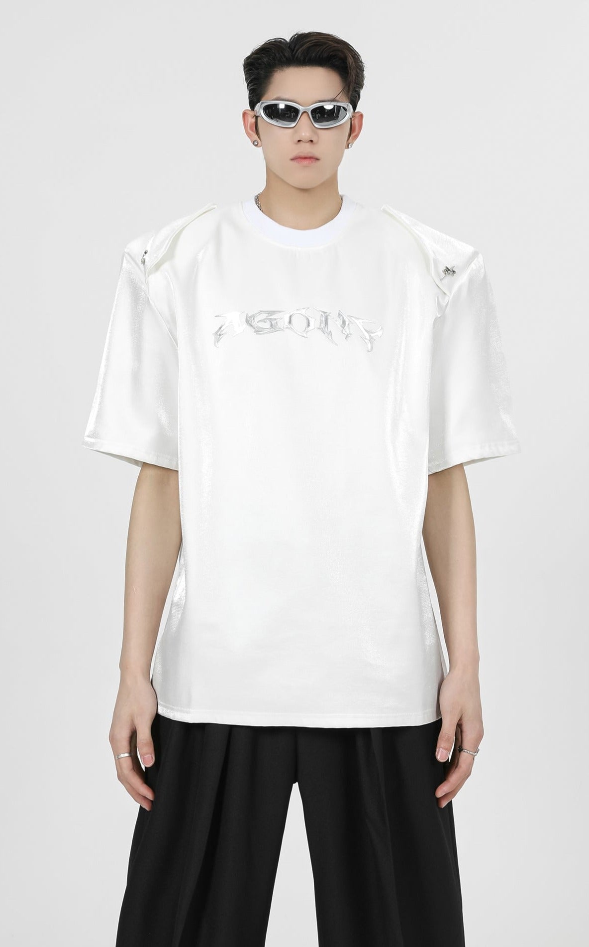 Paneled Shoulder Pads T-Shirt - COPPING THREADS - CT Select Main image