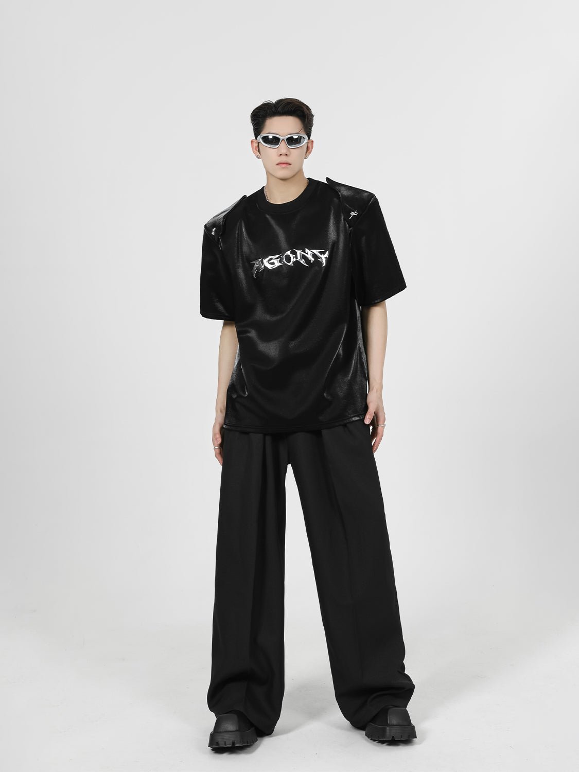 Paneled Shoulder Pads T-Shirt - COPPING THREADS - CT Select