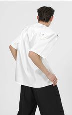 Paneled Shoulder Pads T-Shirt - COPPING THREADS - CT Select
