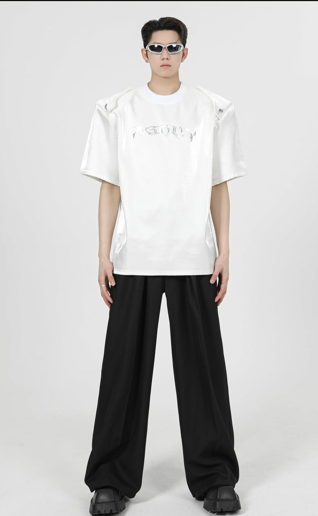 Paneled Shoulder Pads T-Shirt - COPPING THREADS - CT Select