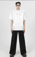 Paneled Shoulder Pads T-Shirt - COPPING THREADS - CT Select