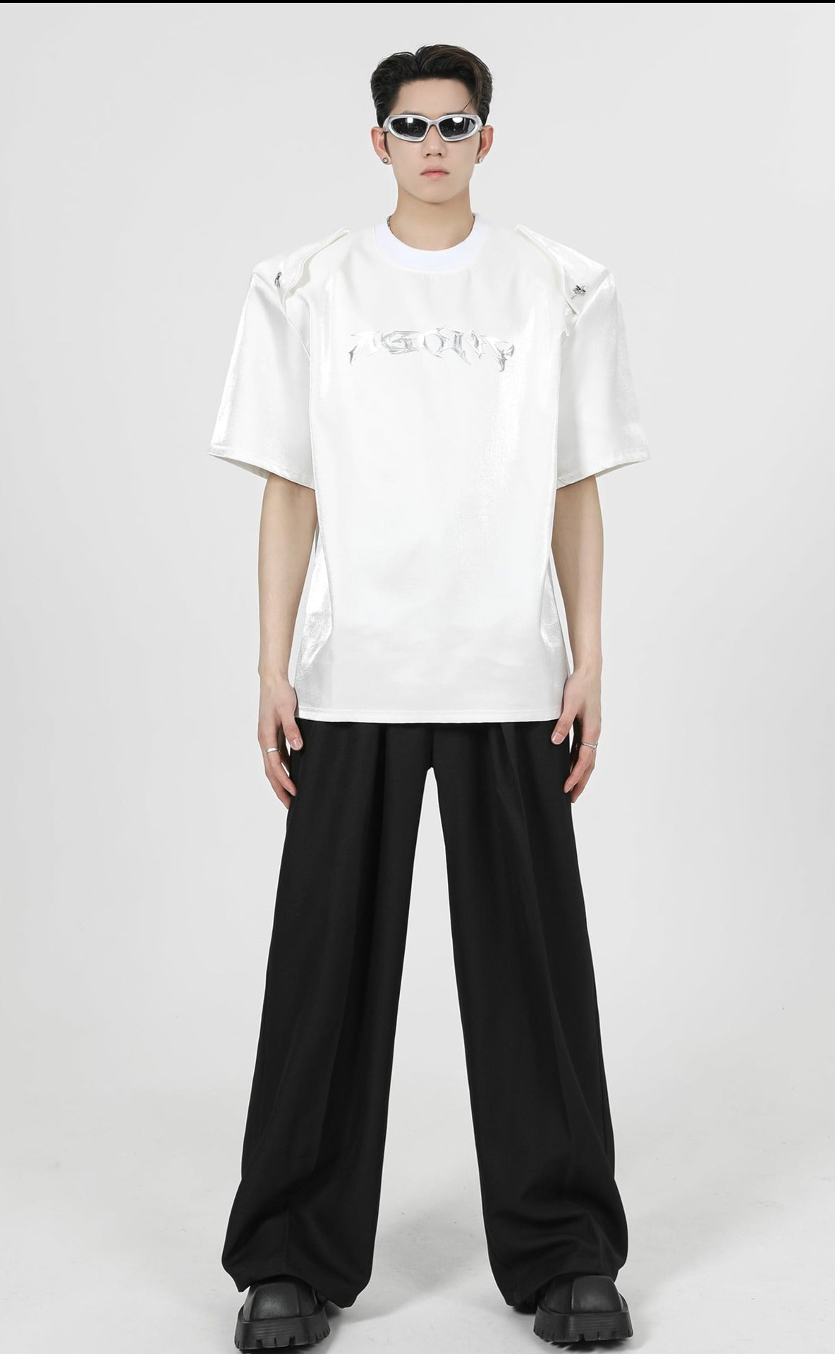 Paneled Shoulder Pads T-Shirt - COPPING THREADS - CT Select