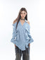 Pleated Off Shoulder Long Shirt - COPPING THREADS - CT Select