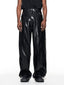 Pleated Straight Leg Leather Pants - COPPING THREADS - BLIND NO PLAN