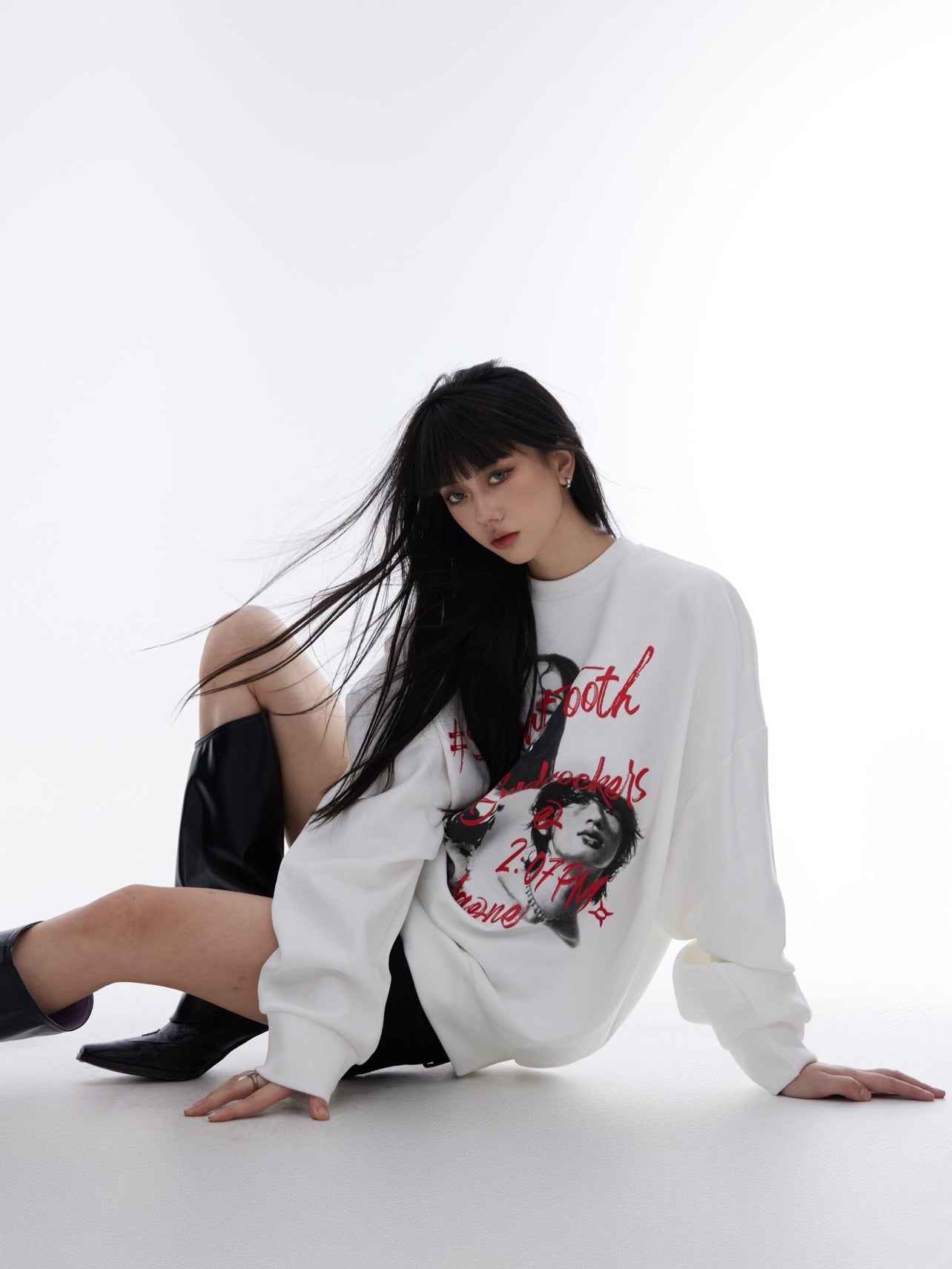 Printed Loose Sweatshirt - COPPING THREADS - CT Select