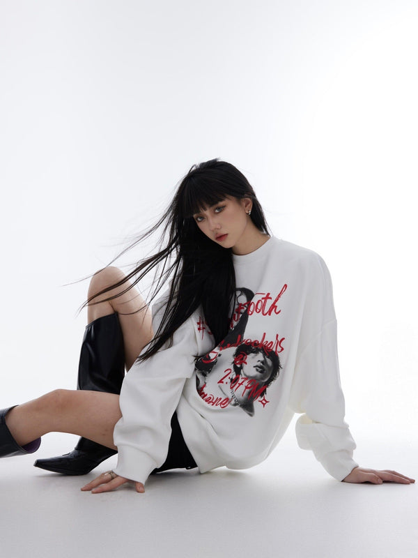 Printed Loose Sweatshirt - COPPING THREADS - CT Select