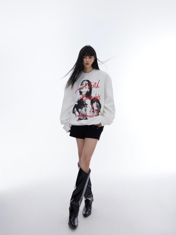 Printed Loose Sweatshirt - COPPING THREADS - CT Select