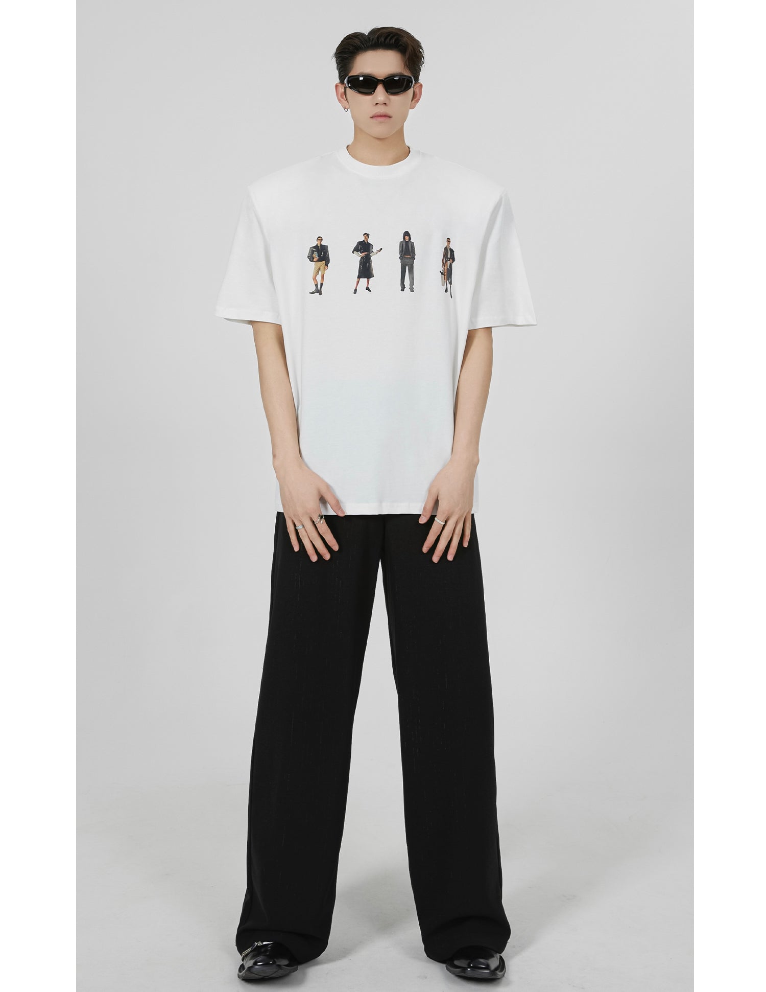 Printed Shoulder Pad Tee - COPPING THREADS - CT Select