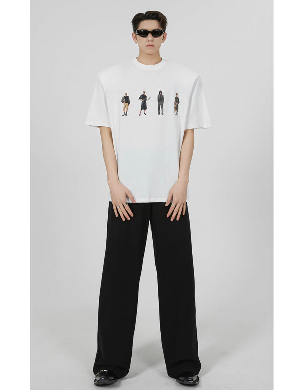 Printed Shoulder Pad Tee - COPPING THREADS - CT Select