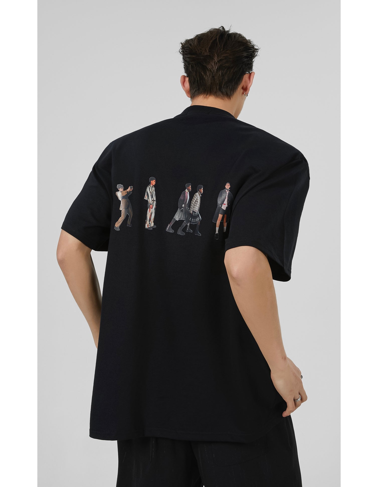 Printed Shoulder Pad Tee Secondary image