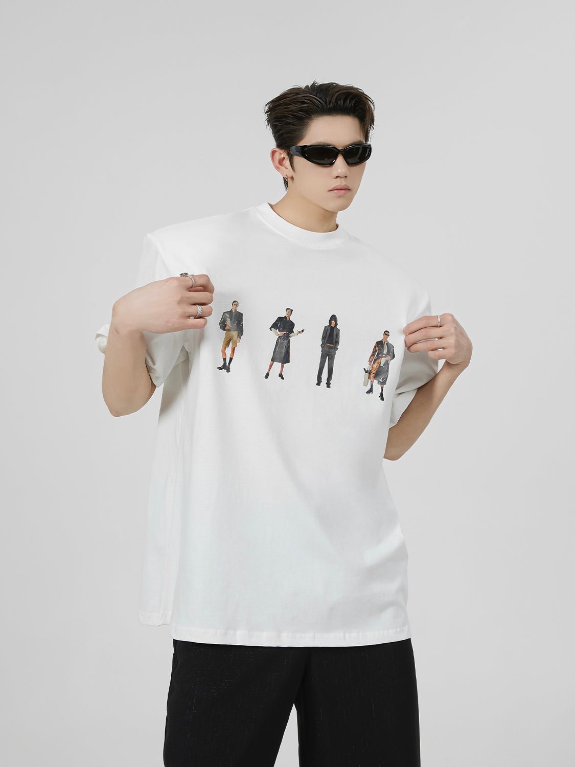Printed Shoulder Pad Tee - COPPING THREADS - CT Select