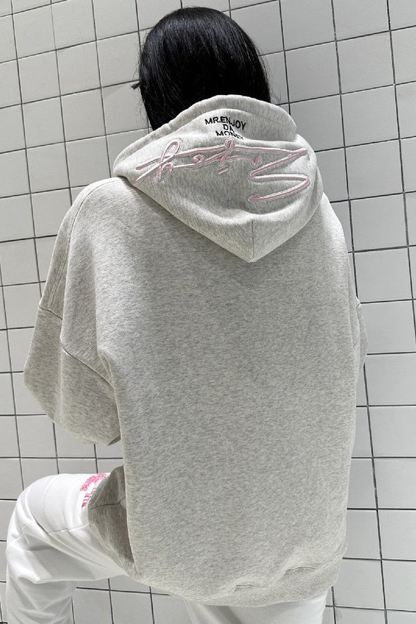 Signature Embroidered Logo Hoodie - COPPING THREADS - MEDM