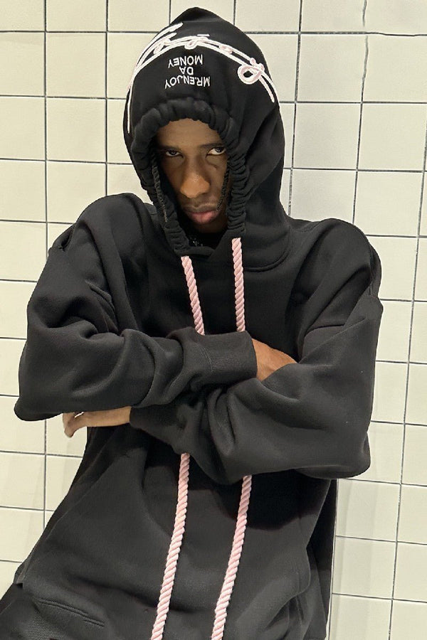 Signature Embroidered Logo Hoodie - COPPING THREADS - MEDM