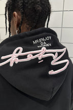 Signature Embroidered Logo Hoodie - COPPING THREADS - MEDM
