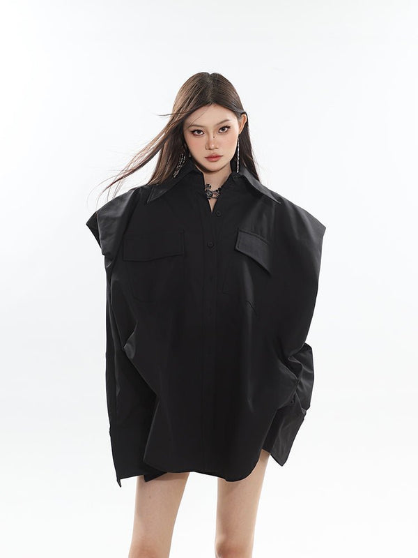 Simple Design Oversized Shirt - COPPING THREADS - CT Select
