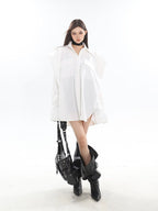 Simple Design Oversized Shirt - COPPING THREADS - CT Select