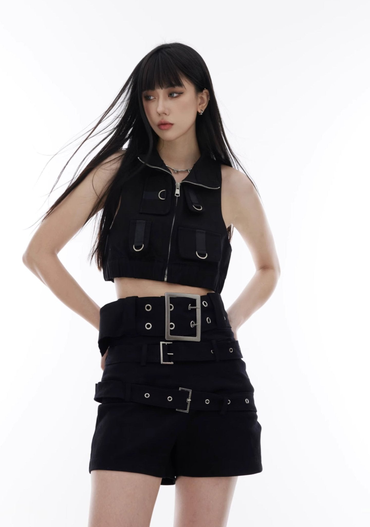 Sleeveless Top High Waist Tight Shorts - COPPING THREADS - CT Select