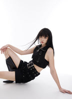 Sleeveless Top High Waist Tight Shorts - COPPING THREADS - CT Select