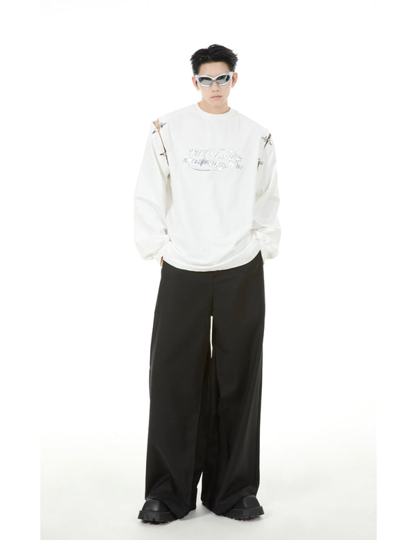Split Airplane Buckle Long Sleeve Tee - COPPING THREADS - CT Select