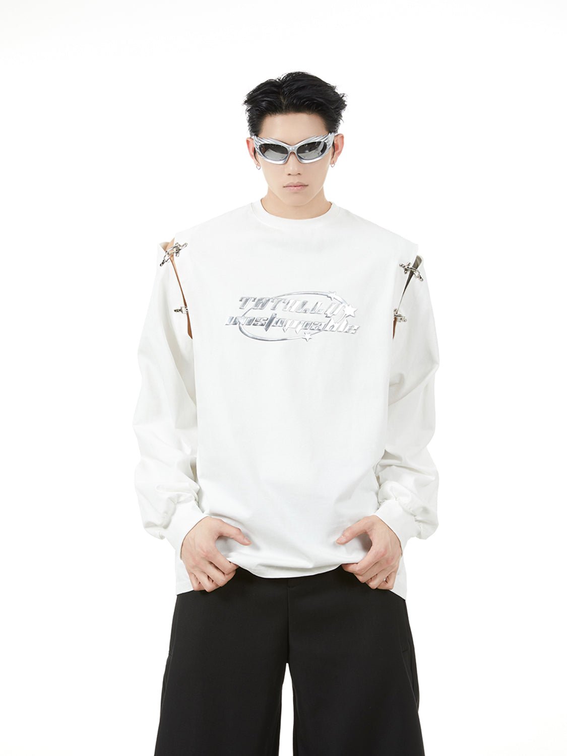 Split Airplane Buckle Long Sleeve Tee - COPPING THREADS - CT Select Main image