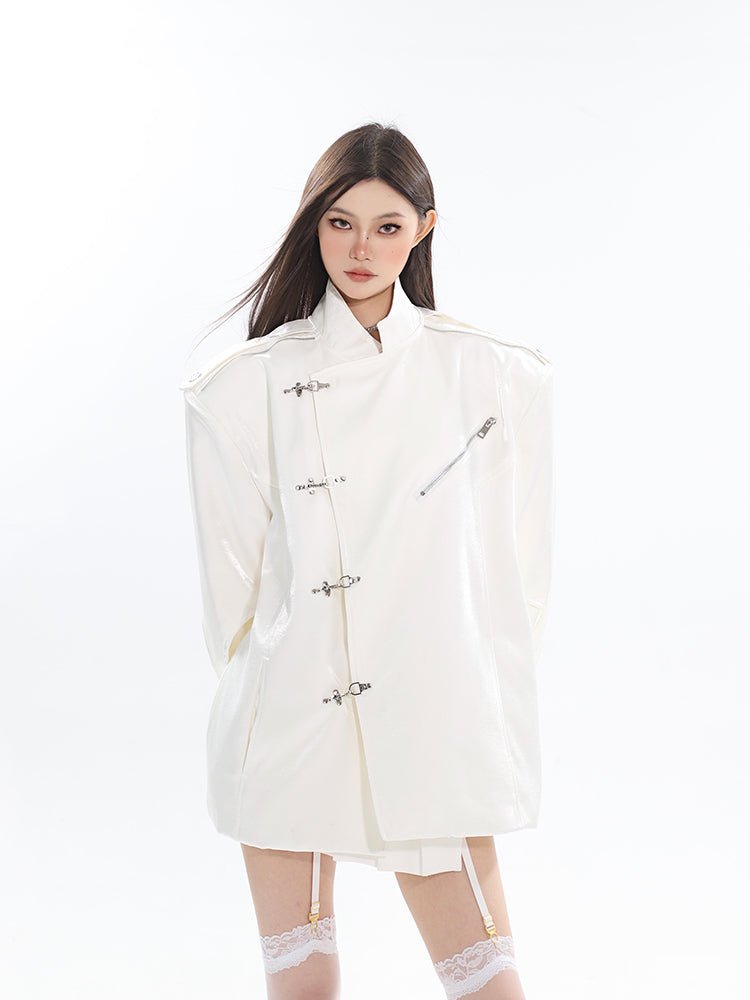 Streamer Metal Buckle Blazer Jacket - COPPING THREADS - CT Select