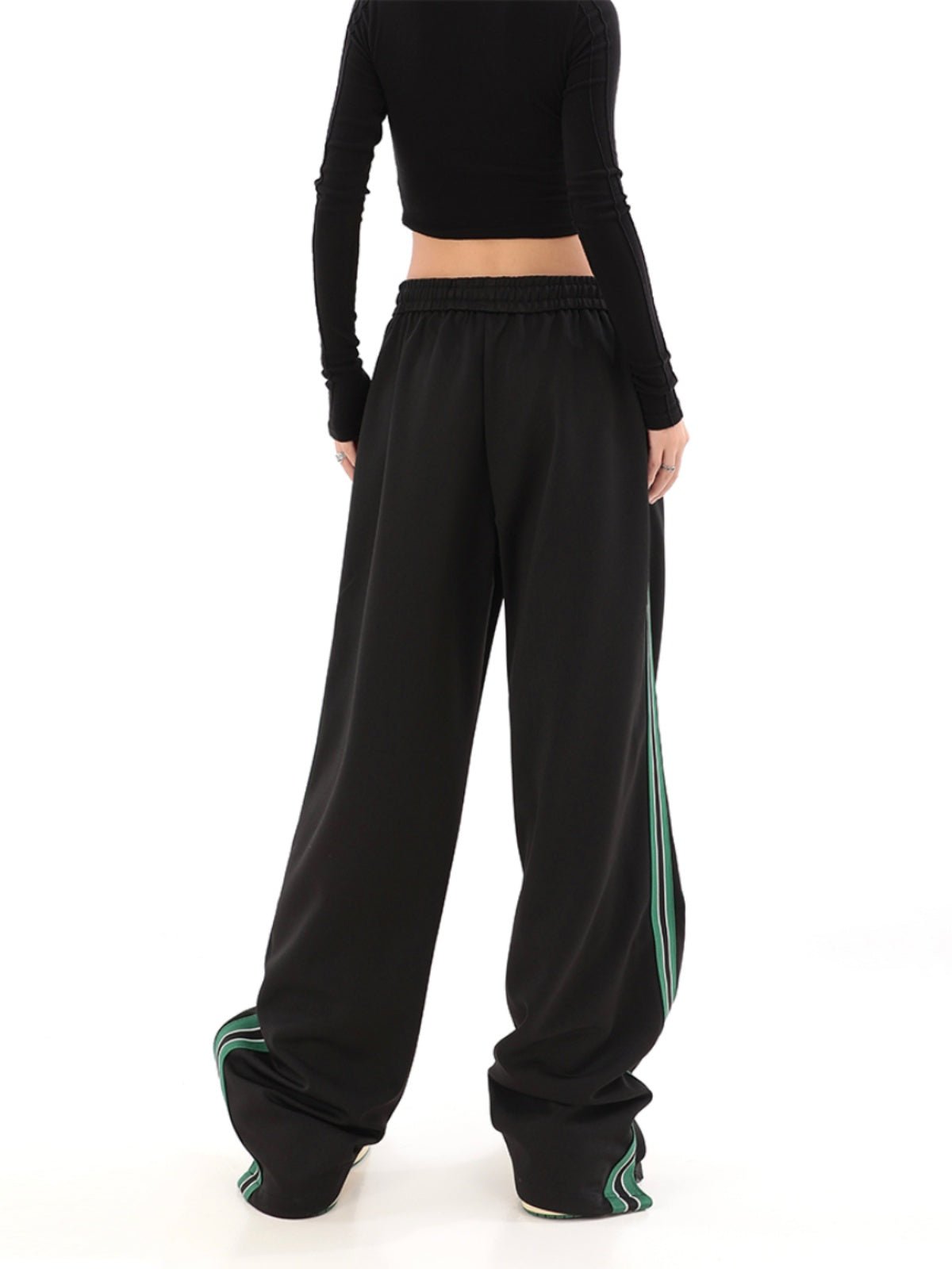 Striped High Waist Sweatpants Secondary image