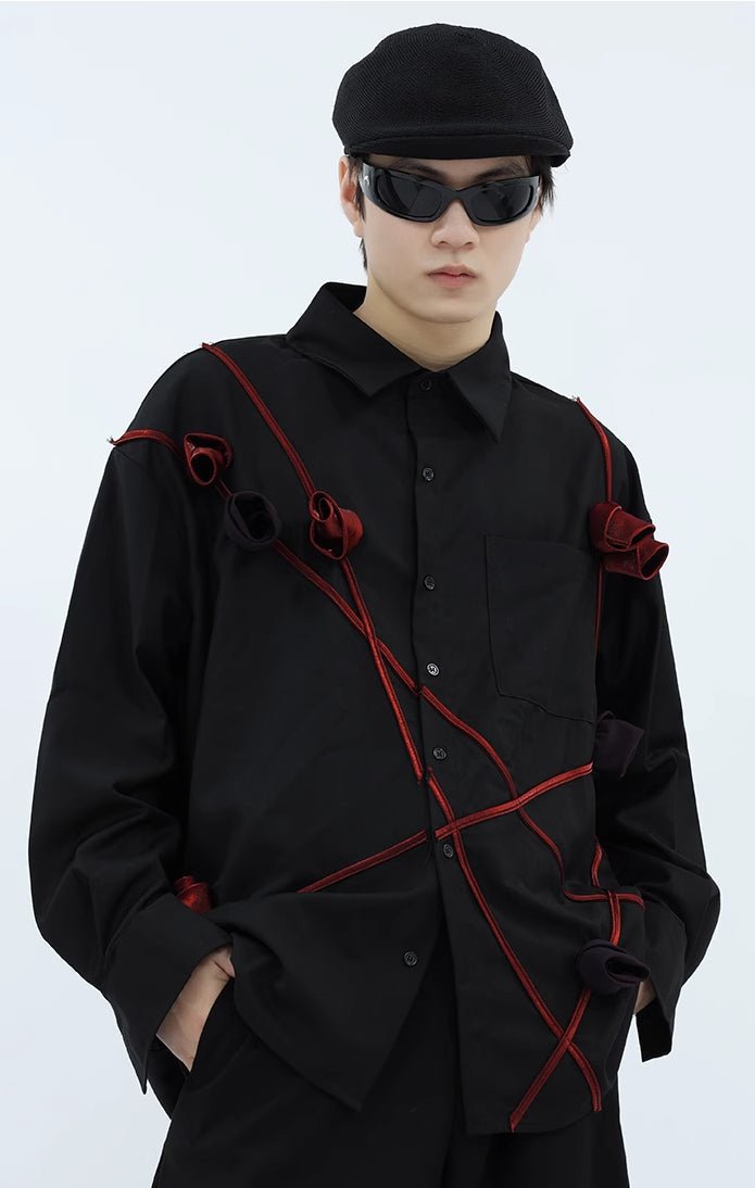 Three - dimensional Flower Shirt - COPPING THREADS - CT Select Main image