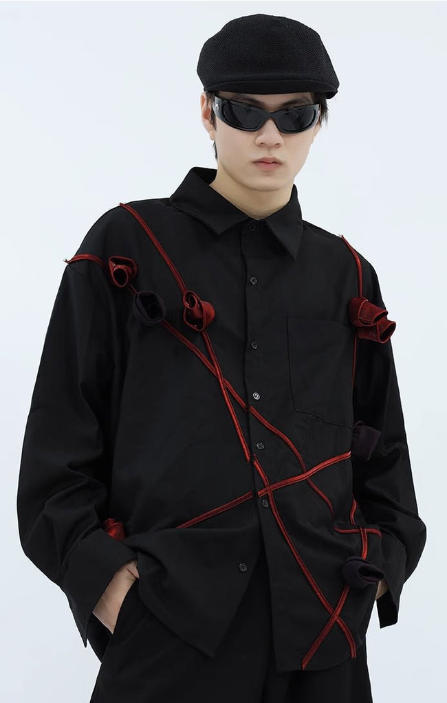 Three - dimensional Flower Shirt - COPPING THREADS - CT Select Hover Image