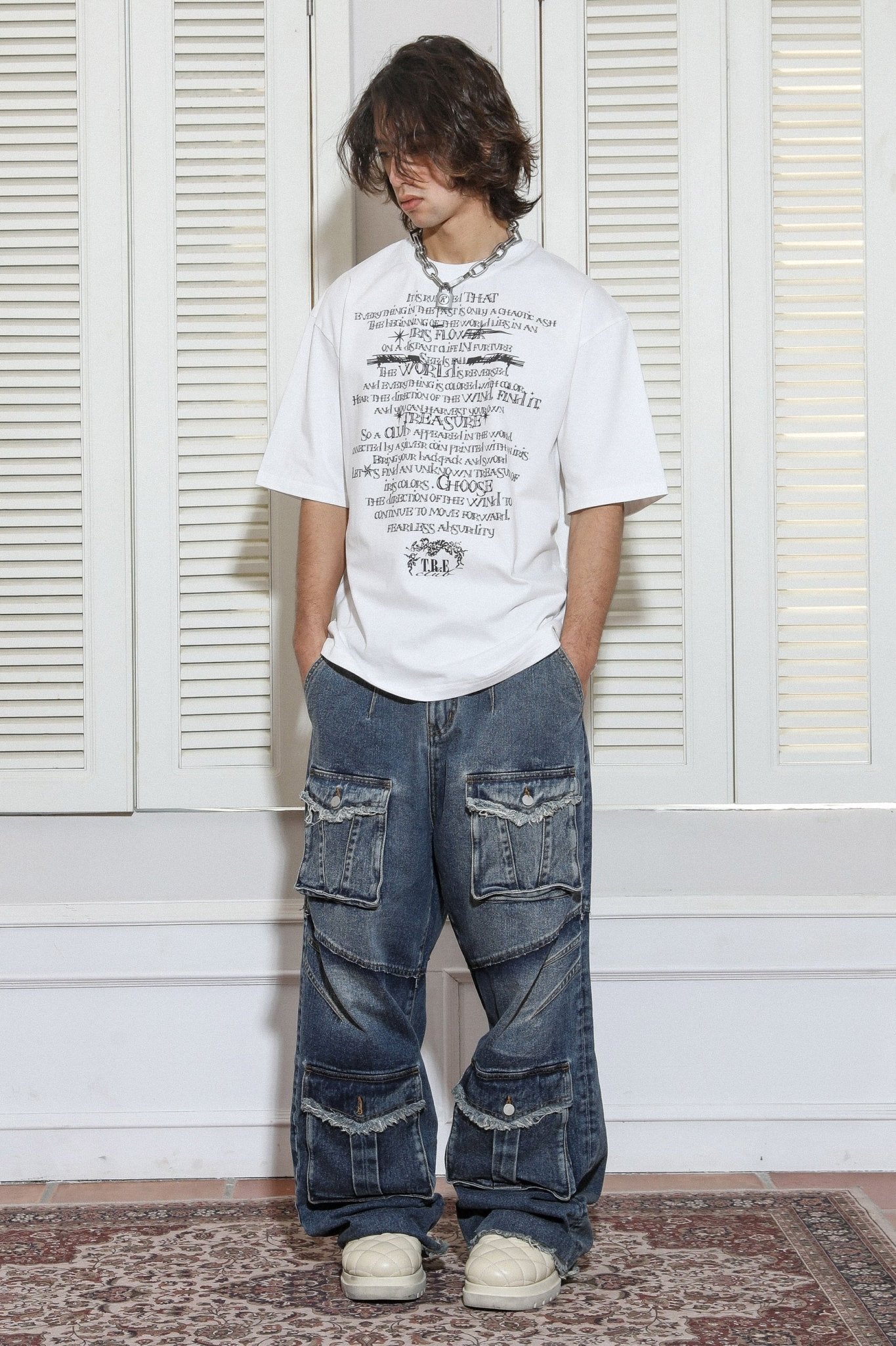 T-Shirt mit TRECLUB-Buchstaben  Zweitbild