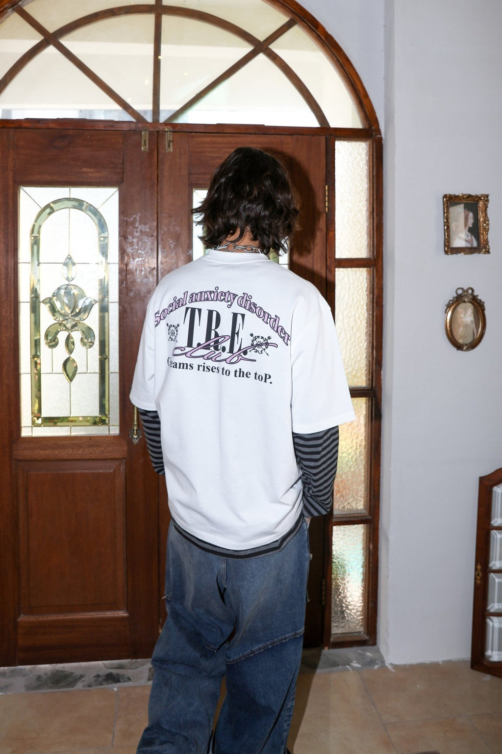 TRECLUB Sadness Face Printing Tee - COPPING THREADS - TRECLUB