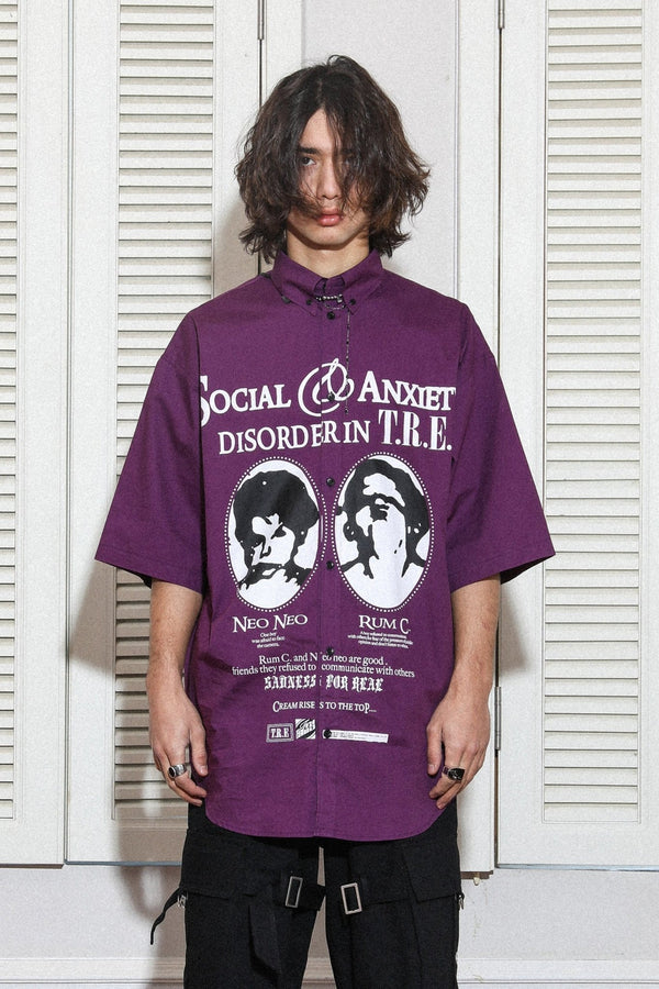 TRECLUB Two Faces Printing Tee - COPPING THREADS - TRECLUB