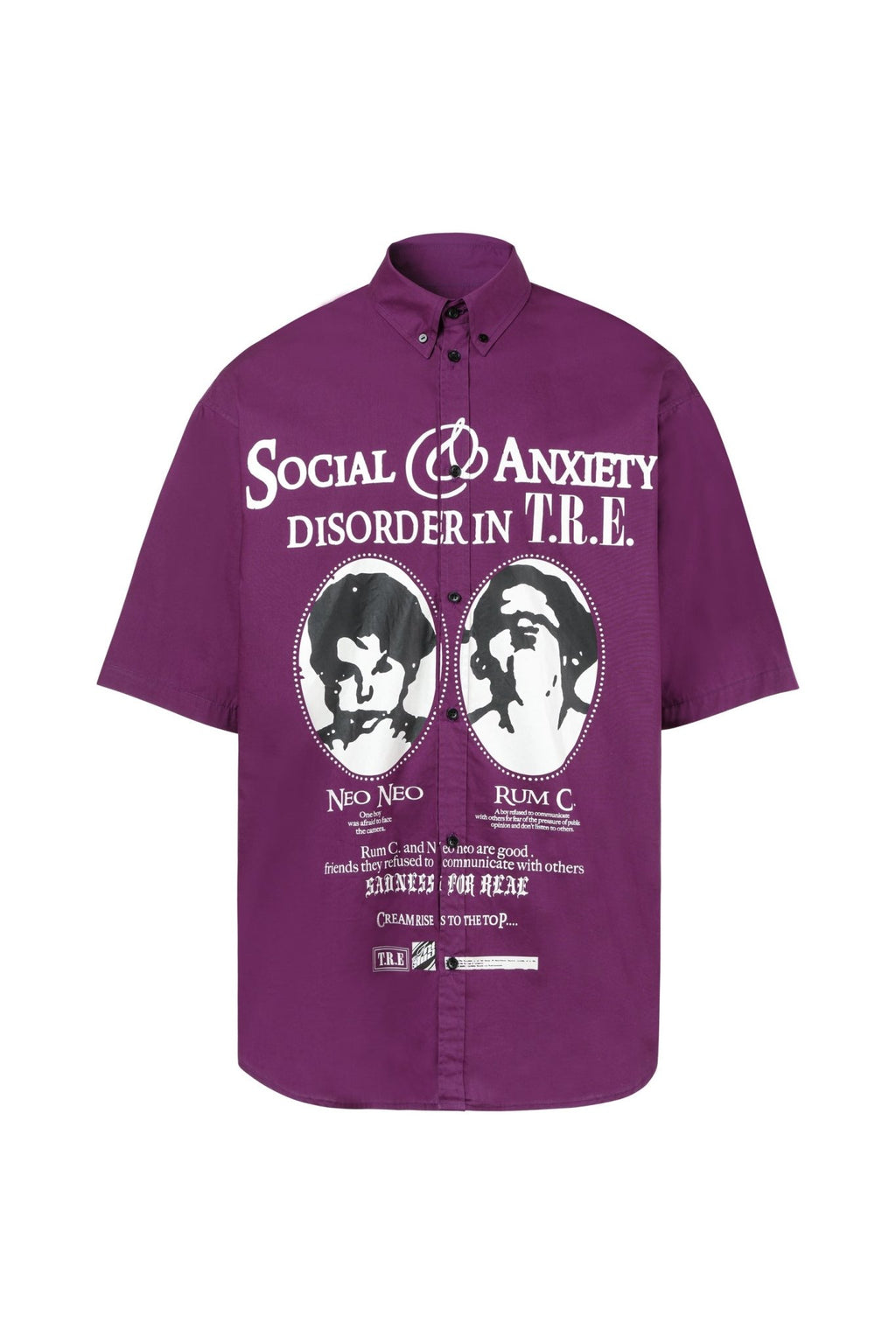 TRECLUB Two Faces Printing Tee - COPPING THREADS - TRECLUB