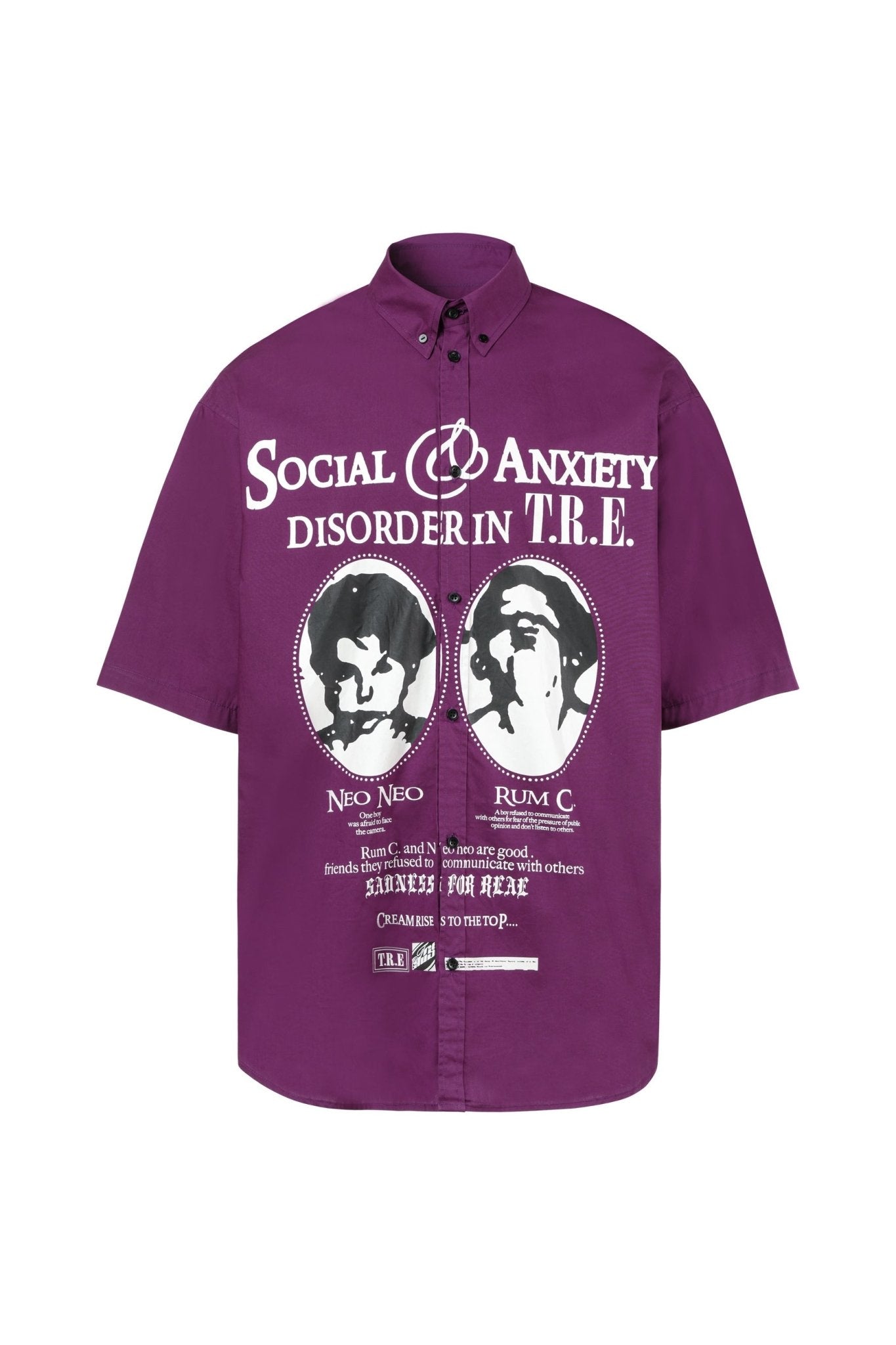 TRECLUB Two Faces Printing Tee - COPPING THREADS - TRECLUB