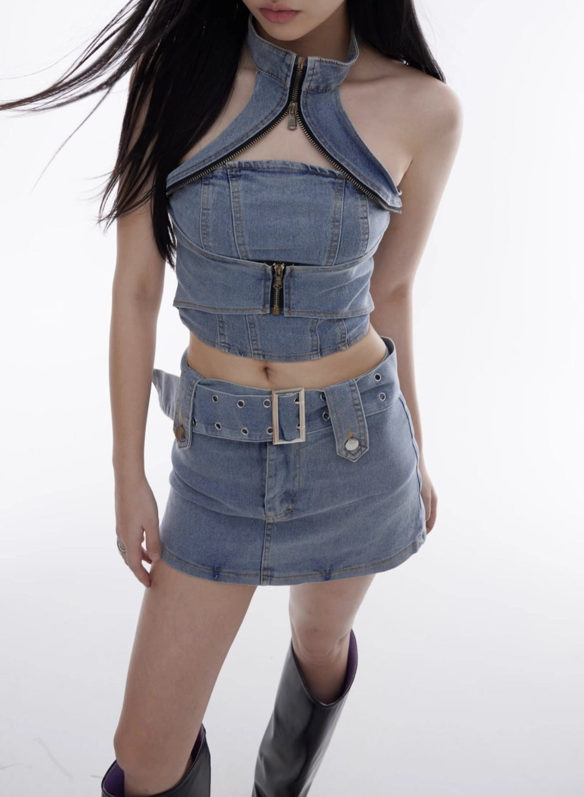 Trend Denim Vest Tight Skirt - COPPING THREADS - CT Select Hauptbild