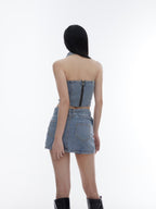 Trend Denim Vest Tight Skirt - COPPING THREADS - CT Select
