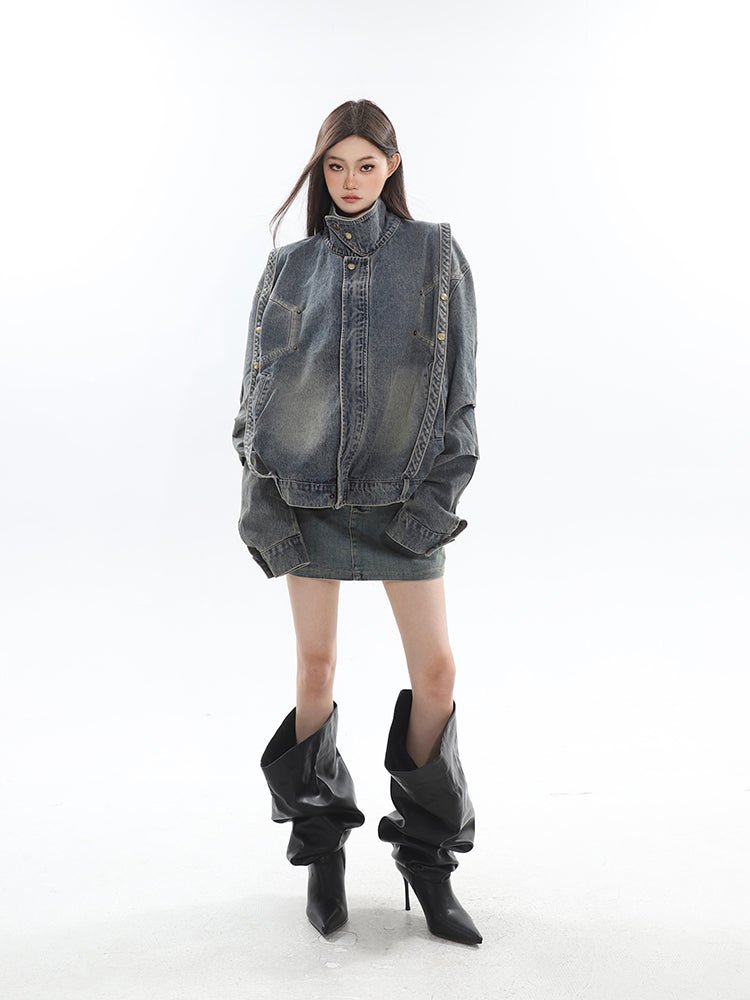 Vintage Distressed Denim Jackets - COPPING THREADS - CT Select
